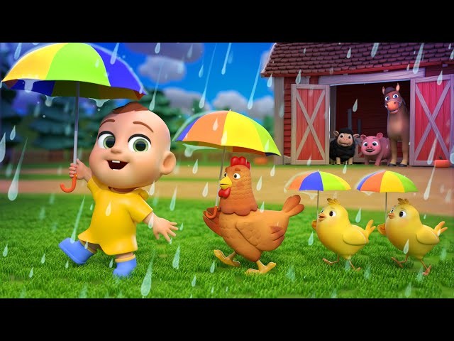 Rain Rain Go Away | Animal Version | Newborn Baby Songs & Nursery Rhymes