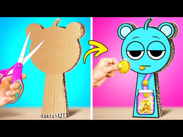 💖CUTE MINIATURE CARDBOARD CRAFTS 📦 DIY Hello Kitty Phone!