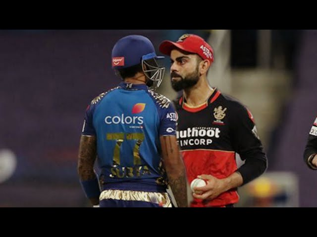 mi vs rcb: Virat Kohli vs Suryakumar Yadav, But He Walk Away Like Gentlemen, Video 2020