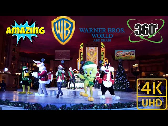 WB 360 Video  | Warner bros. World Abu Dhabi | meet warner bros cartoons characters | P2