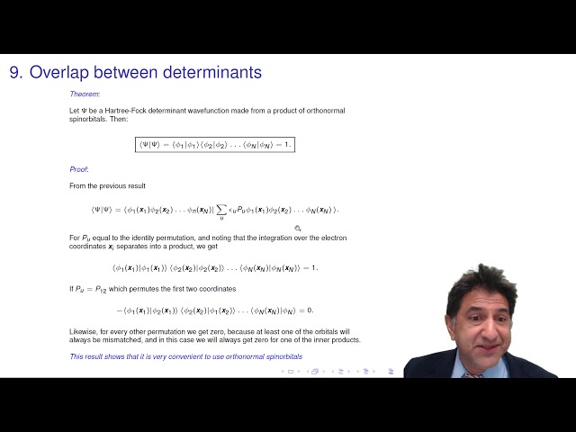 9. Overlap between determinants