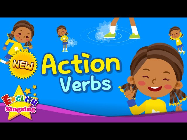 Kids vocabulary -  [NEW] Action Verbs  - Action Words - Learn English for kids