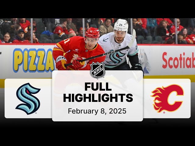 NHL Highlights | Kraken vs. Flames | February 08, 2025