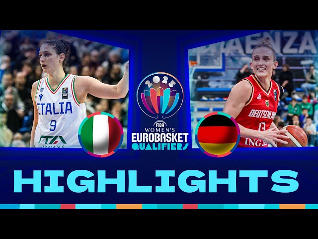 Italy v Germany | Full Game Highlights | FIBA #EuroBasketWomen 2025 Qualifiers