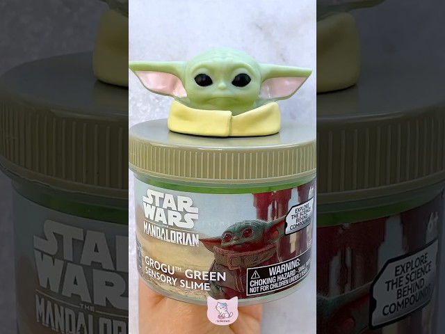 If Grogu was a slime! 💚 fluffy baby yoda cloud slime ☁️