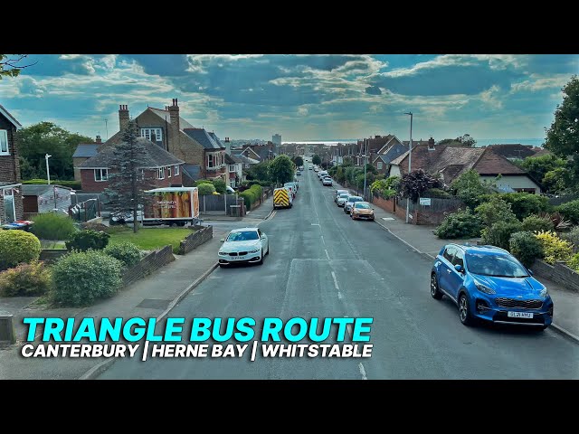 Scenic bus route covering Canterbury, Herne Bay and Whitstable - Stagecoach Triangle Route ▶️ 🚌