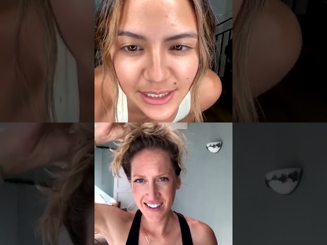 Erin Lim Instagram IG Live 4/27/2020 Workout Hannah Joy Fitness E! The Rundown Quarantine COVID-19