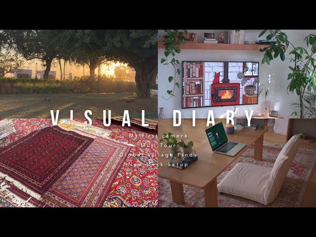 First Camera, Desk Setup, Muji & Global Village Tour أول كاميرا، جولة في القرية العالمية، غيرت مكتبي