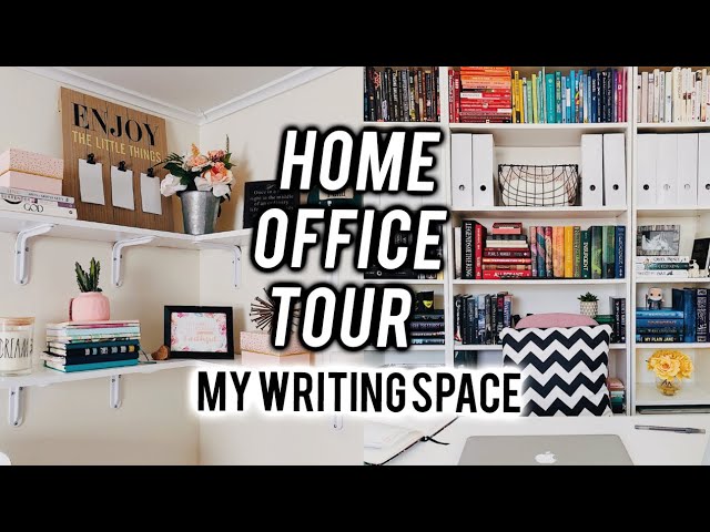 My Writing Space Office Tour & Organization | Welcome to my Home Office!