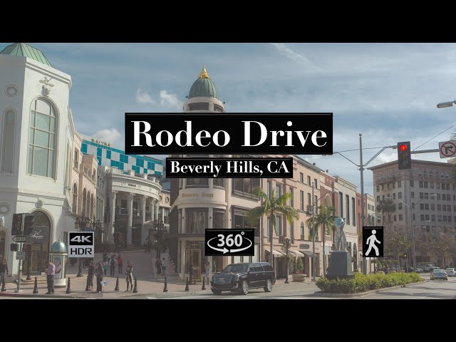 360° 8K RODEO DRIVE Beverly Hills, CA Walking Tour HDR + Chill LoFi Work/Study