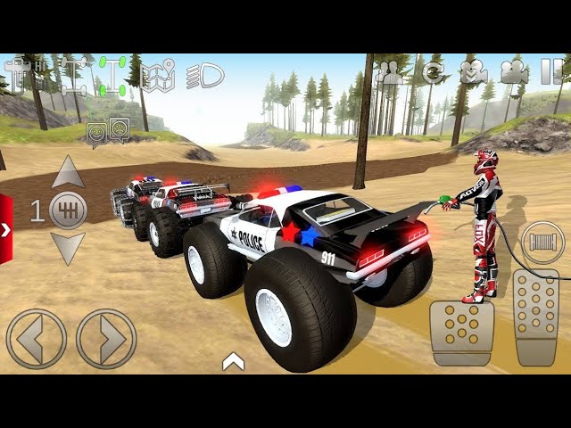 Juegos De Carros Police Monster Truck Impossible Driver Car Extreme Racing For Android Mud Gameplay