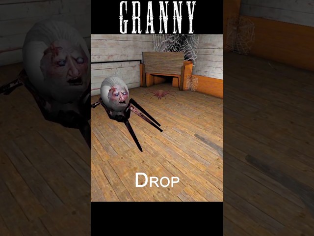 Granny is Rod 😲😂 Funny Moments #granny#spidermom#spider#kill#funny#shorts