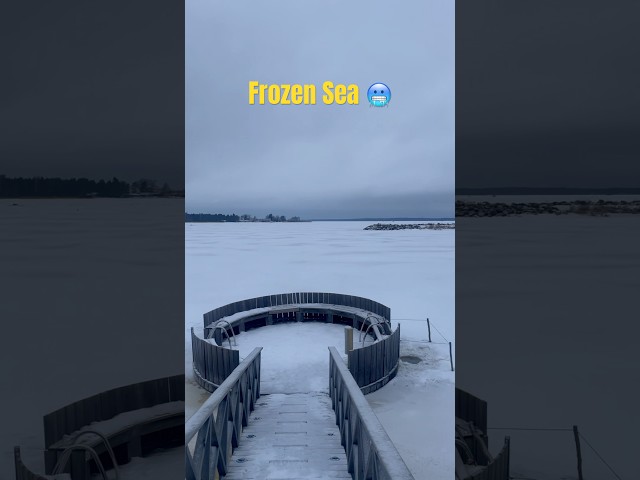 Finland’s Frozen Sea 🥶😍 #finland #visitfinland #ice #fyp