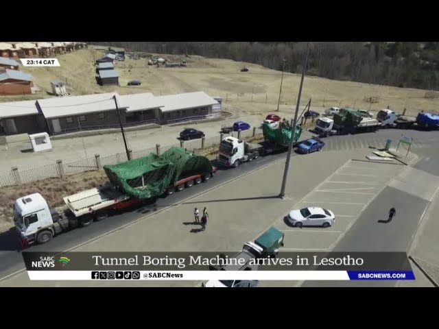 Tunnel Boring Machine arrives in Lesotho