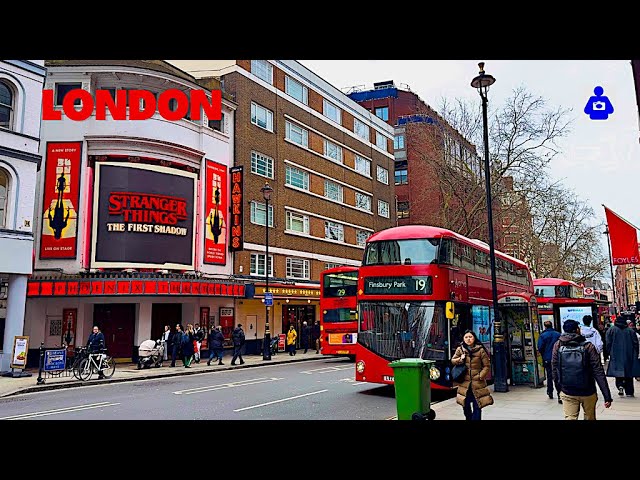 London Walk 🇬🇧 West End, SOHO, Covent Garden to Piccadilly Circus| Central London Walking Tour | HDR