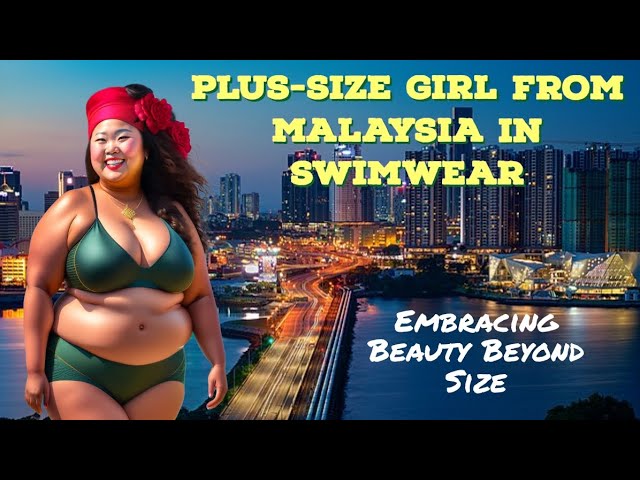 Embracing Beauty Beyond Size: A Stunning Plus-Size Girl from Malaysia in Swimwear #swimwear