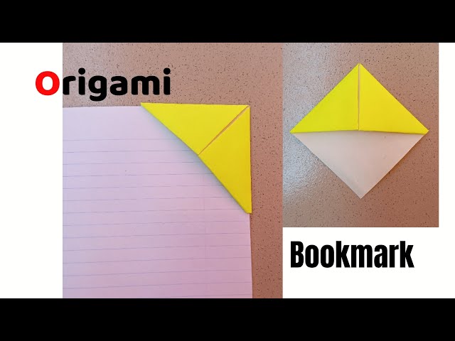 Make this quick easy Origami Bookmark in less than one minute