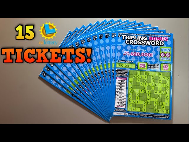 20K PRIZE SCRATCH OFFS - TRIPLING BONUS CROSSWORDS TICKETS