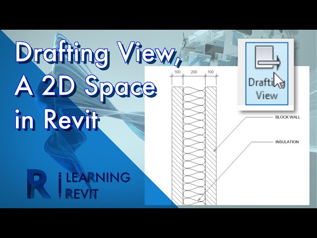 Learning about the 2D SPACE in Revit | DRAFTING VIEW Tutorial for Revit Beginners