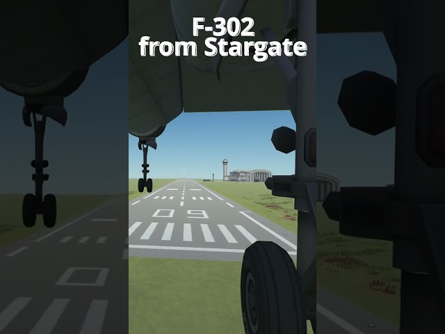 Stargate's F-302 in Kerbal Space Program - Landing