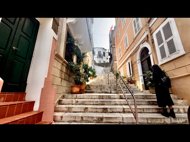 [4K] Gibraltar Silent Walk | Old Town | March 2024 | British Overseas Territory