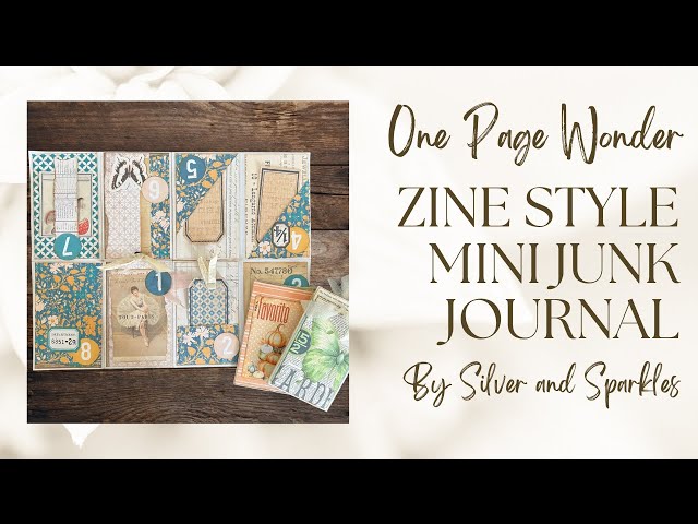 One Page Wonder Tutorial Number 22! Zine Style Mini Journal! #onepagewonder #zine