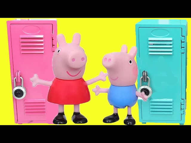 Peppa Pig DIY Custom Back to School Locker Organization with George