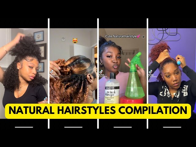 Natural Hairstyles TikTok Compilation 😻! #curlyhair #viralvideo