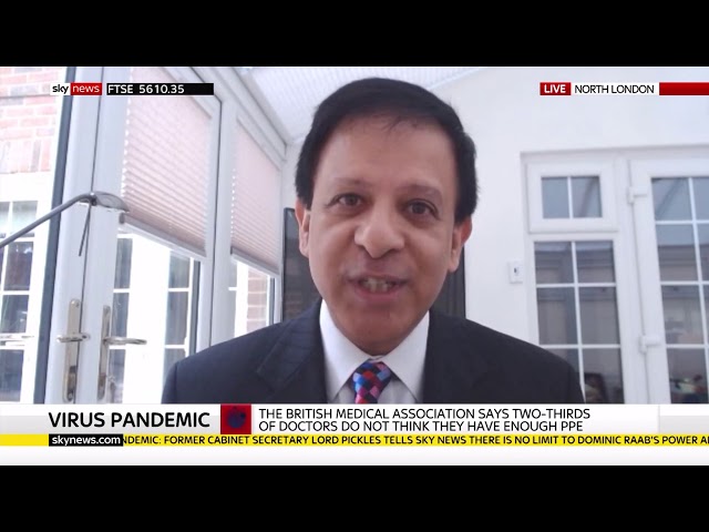 Chaand Nagpaul speaking to Sky News 8 April 2020