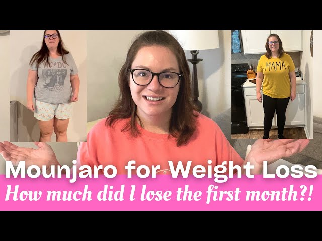 MOUNJARO FOR WEIGHT LOSS | How much did I lose the first month?! | On to 5mg!!