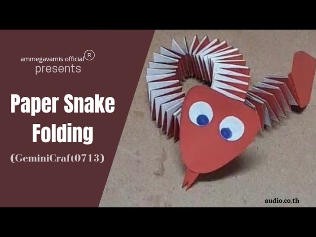 🔴 #bangkokupdatesonline||Folding paper-paper snake project #bangkokthailand