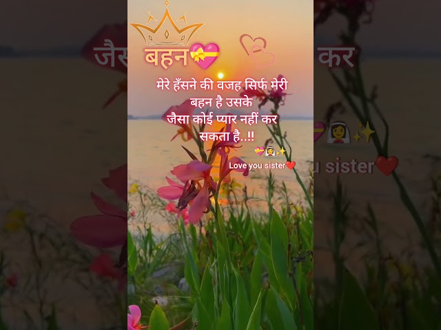 New sister shayari video #status #love #shorts #viral #reels #sister #brother #new #love #shayari