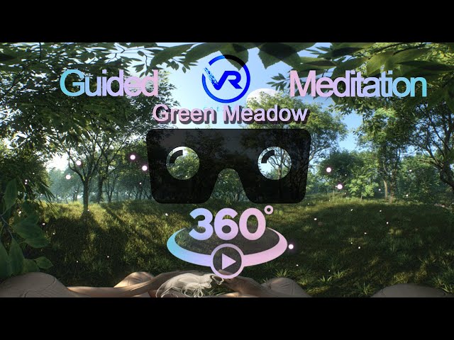 VR Meditation | Green Meadow & Mindfulness | Healing Frequencies | 360 degree video