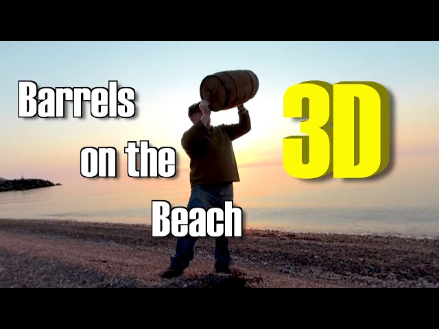 Barrels on the Beach 3D VR Video 180