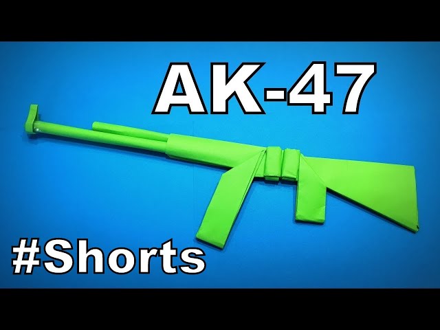 Origami Gun Ak-47 | How to Make a Paper Gun AK47 DIY | Easy Origami ART #Shorts