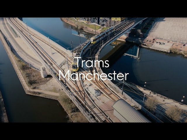 Salford & Manchester Trams - Manchester Drone Footage 4K - DJI Mavic