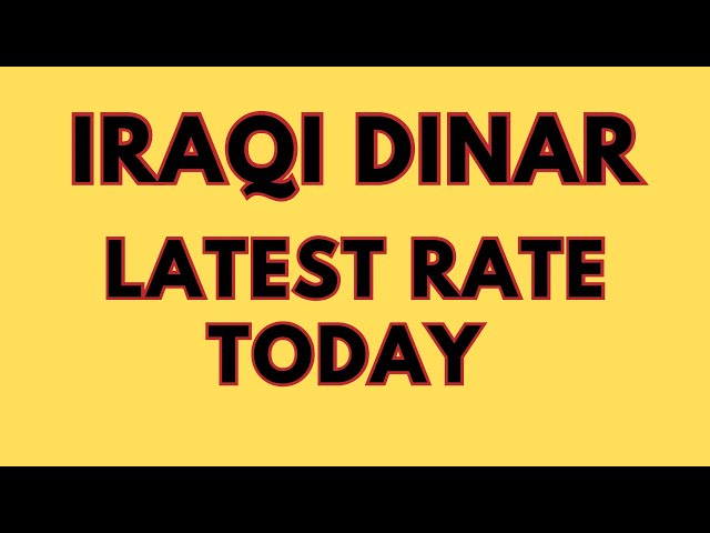 Iraqi dinar 🔥Iraqi dinar today evening exchange rates 🔥IQD Rate update