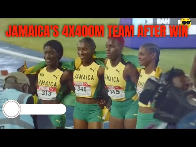 Jamaica's Young 4x400m Team Defeated Their Caribbean Rivals | Leaving them In The Dust