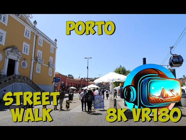 17 Porto Portugal walking along the Marginal de Gaia riverfront 8K 4K VR180 3D Travel