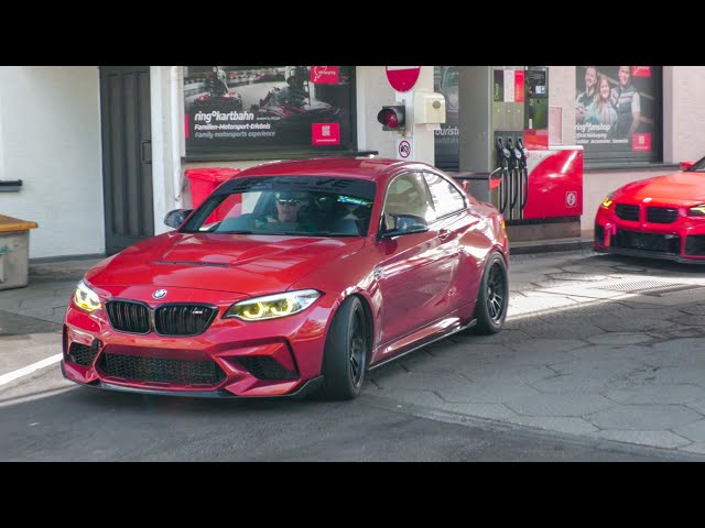 Cars Leaving Nürburgring Tankstelle - Crazy M4, 458 Speciale, Huracan STO, Alfa QV GTA, M5 E60, 812