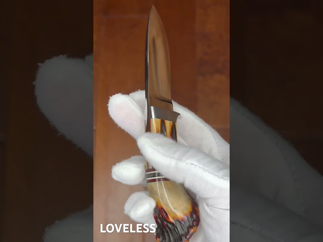 Exquisiteknives.com presents a Bob Loveless Short Crown Stag dropped Hunter