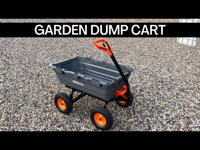 Multi-use Garden Dump Cart with Pull Handle or Hitch!  #garden