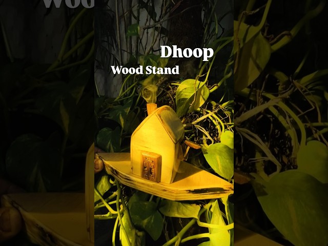 "Scrap Wood से बना Chimney Style Dhoop Stand 🏠💨 | Eco-Friendly Design"