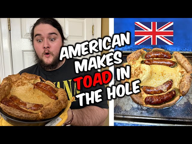 American tries to cook Toad in the Hole (UK FOOD)