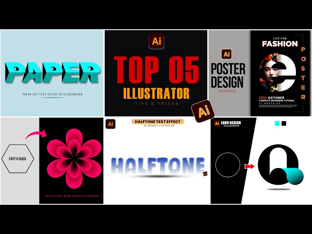 5 Adobe Illustrator Tricks & Tutorials | Beginners Tips & Tricks | Adobe Illustrator