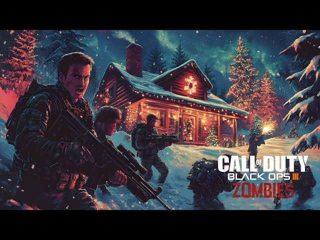 HOLIDAY HORROR! Christmas Cabin Zombies! (BO3 Custom)