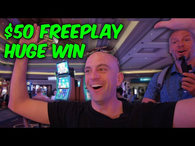 I won a HUGE handpay from $50 in freeplay!