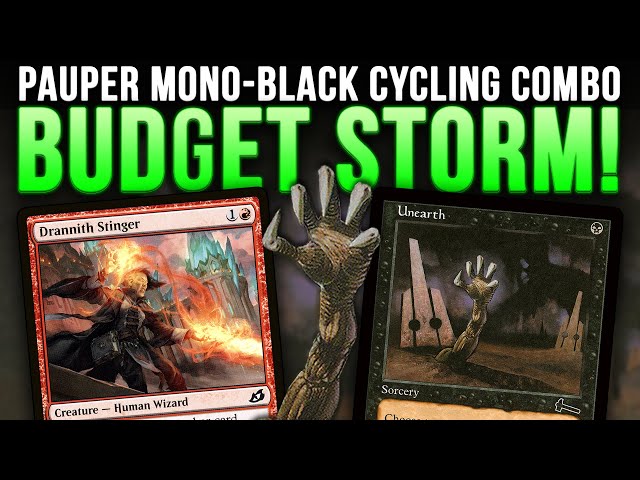 NO LOTUS PETAL? Cycle Storm on a Budget! $78 Mono-Black Pauper Combo Deck | Magic: The Gathering MTG