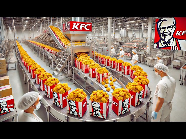 How KFC’s Iconic Fried Chicken is Made in Modern Factory | Crispy Fried Chicken Factory Process