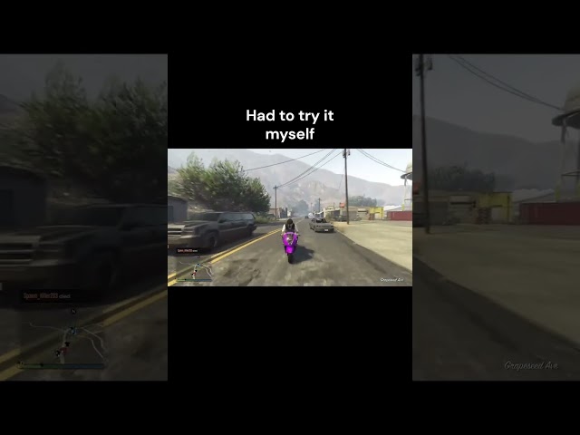 Had to try it myself #gta5online #gta5funny #gta5roleplay #gta5npcs #gta #gta5